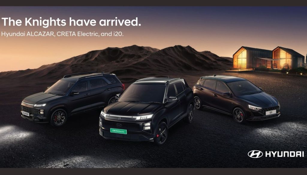 Hyundai Alcazar Creta Electric i20 Knight Edition
