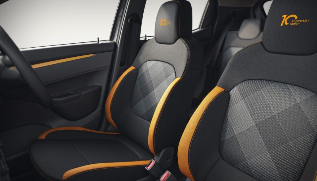 Renault Kwid 10th Anniversary Edition Seats