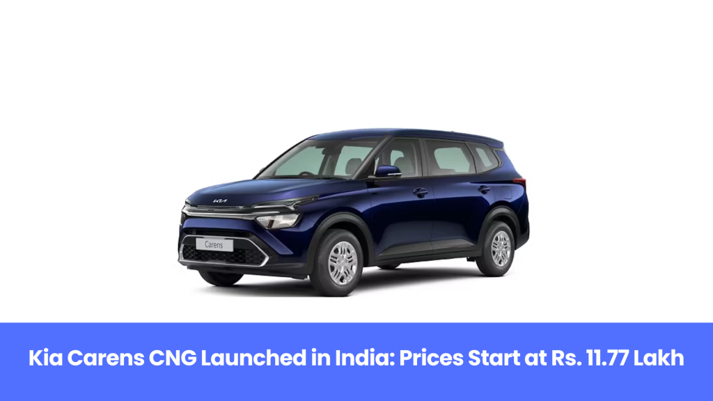 Kia Carens CNG Launched