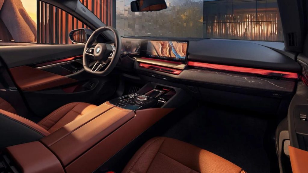 BMW 5 Series LWB Interior