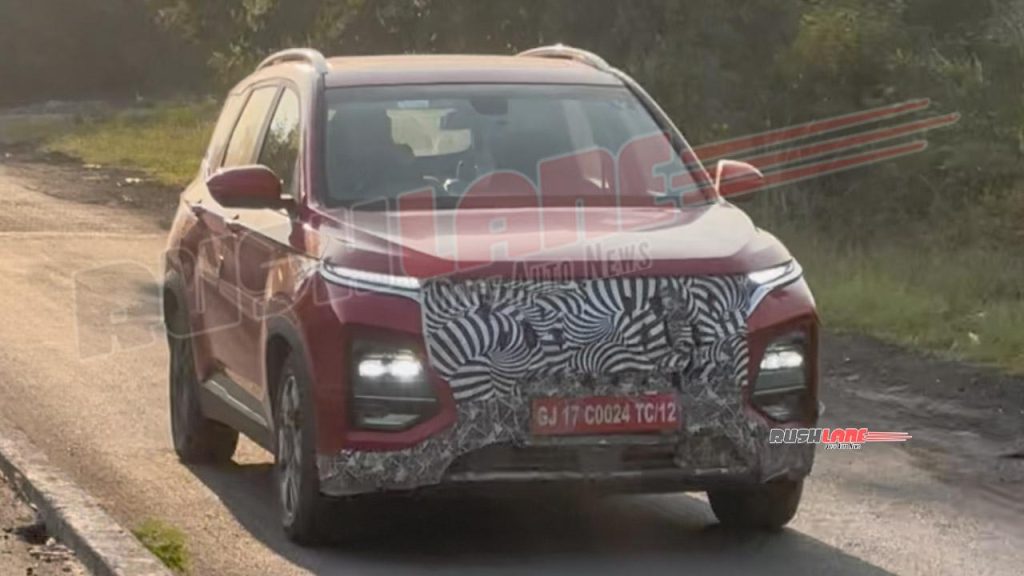 MG Hector 2026 Facelift Spotted in Gujarat
