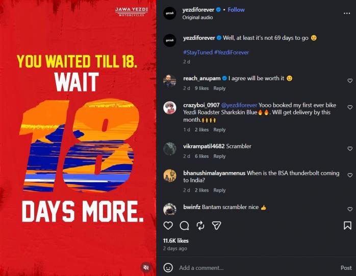 Yezdi Scrambler Launched